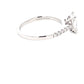 Platinum Radiant Cut Diamond Solitaire Ring with diamond set shoulders - 1.28cts Gardiner Brothers