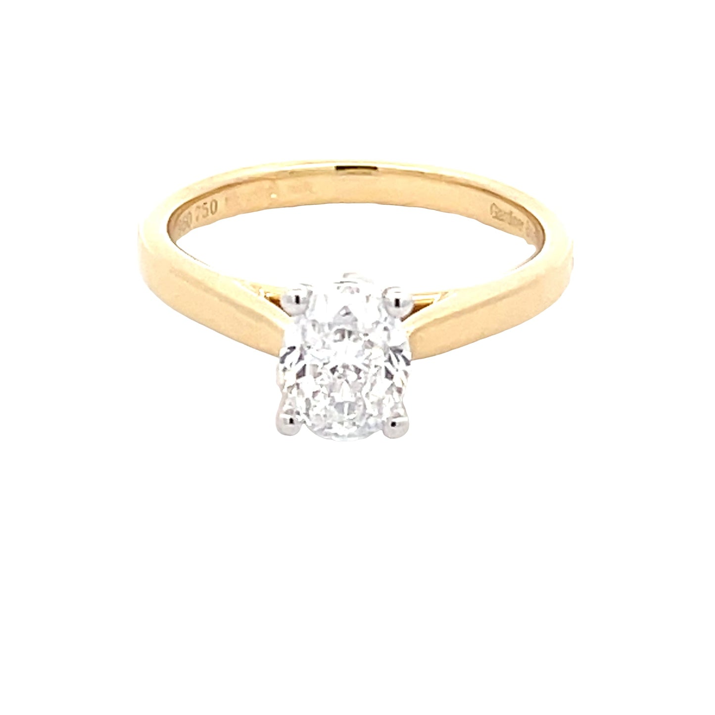 Oval Shaped Diamond Solitaire Ring - 1.01cts  Gardiner Brothers   