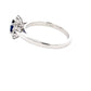 Oval Sapphire and round brilliant cut diamond cluster style ring  Gardiner Brothers   