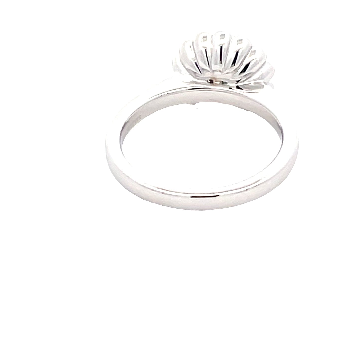 Platinum Round Brilliant Cut Diamond Vintage Cluster Style Ring Gardiner Brothers