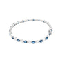 Oval Sapphire and Diamond Tennis Style Bracelet  Gardiner Brothers   