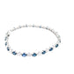 Oval Sapphire and Diamond Tennis Style Bracelet  Gardiner Brothers   