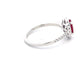 Oval Ruby And Round Brilliant Cut Diamond Cluster Style Ring  Gardiner Brothers   