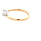Yellow Gold Round Brilliant Cut Diamond Twist Solitaire Ring - 0.31cts Gardiner Brothers