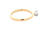 Yellow Gold Round Brilliant Cut Diamond Twist Solitaire Ring - 0.31cts Gardiner Brothers