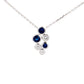 Sapphire and Diamond Bubble Style Pendant  Gardiner Brothers   