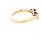 Amethyst and baguette cut diamond dress ring  Gardiner Brothers   