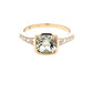 Green Amethyst and diamond dress ring Gardiner Brothers