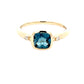 London Blue Topaz and Diamond Dress Ring Gardiner Brothers