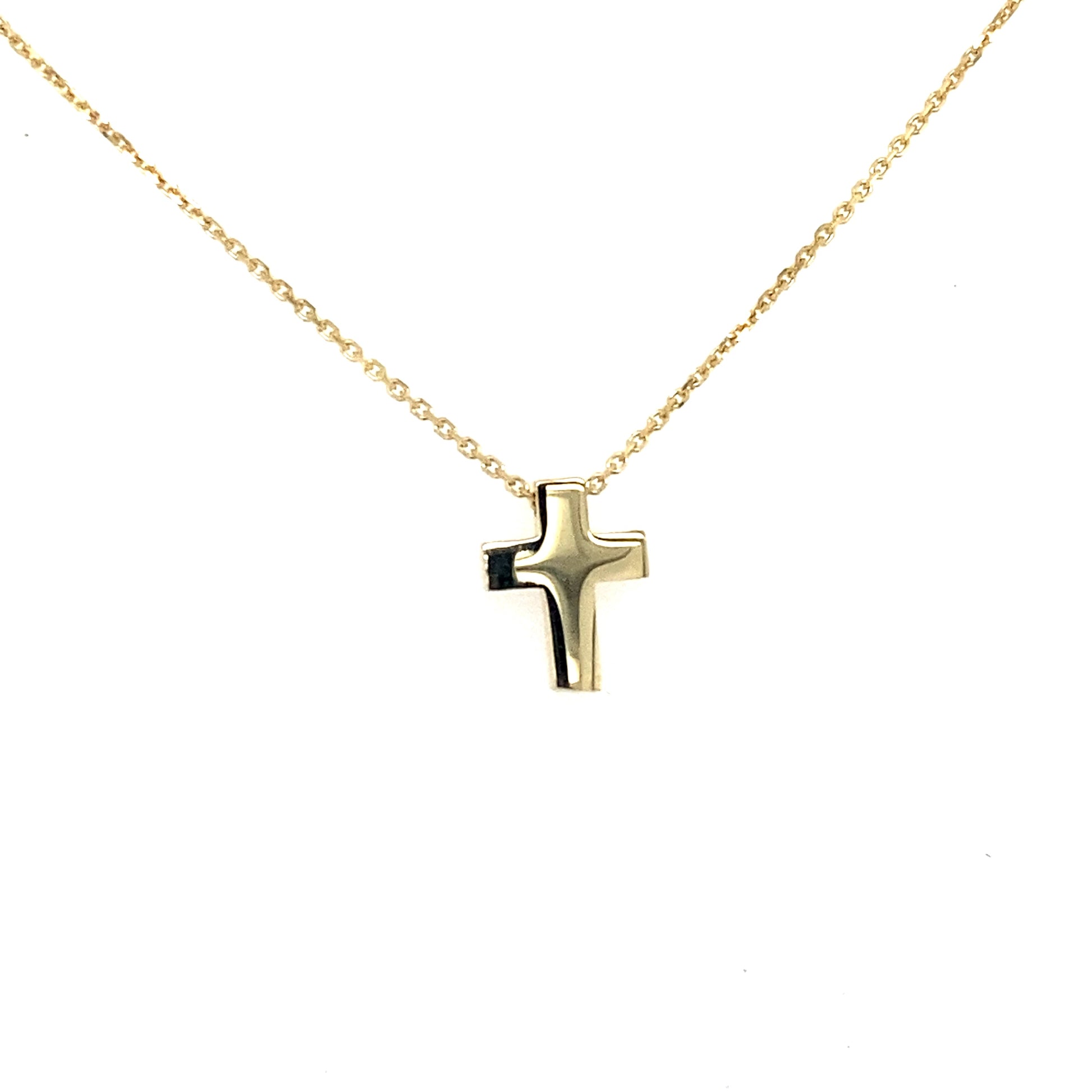 Yellow Gold Cross Pendant  Gardiner Brothers   