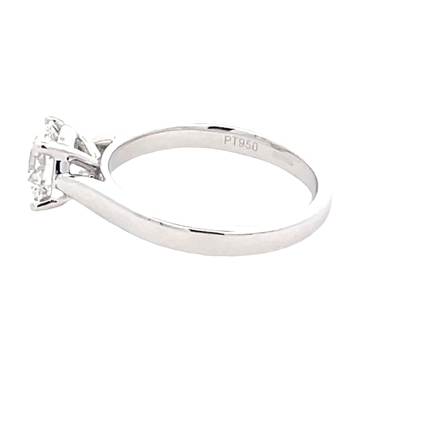 Platinum Round Brilliant Cut Diamond Solitaire Ring - 1.25cts Gardiner Brothers