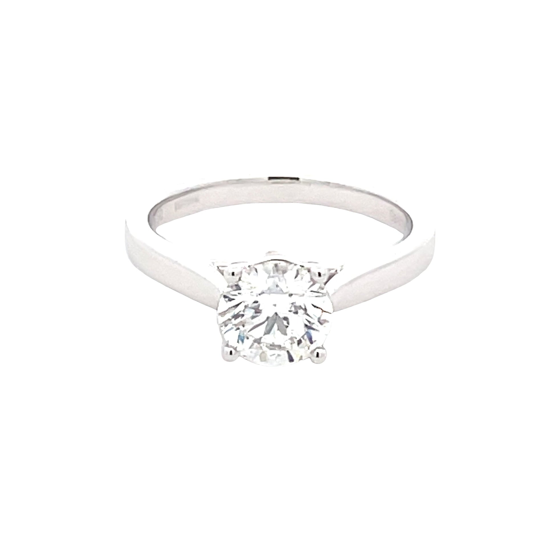 Platinum Round Brilliant Cut Diamond Solitaire Ring - 1.25cts Gardiner Brothers