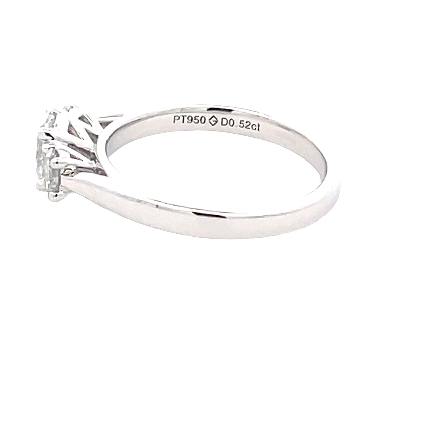 Platinum Aurora Oval Shaped Diamond 3 stone ring - 0.82cts Gardiner Brothers
