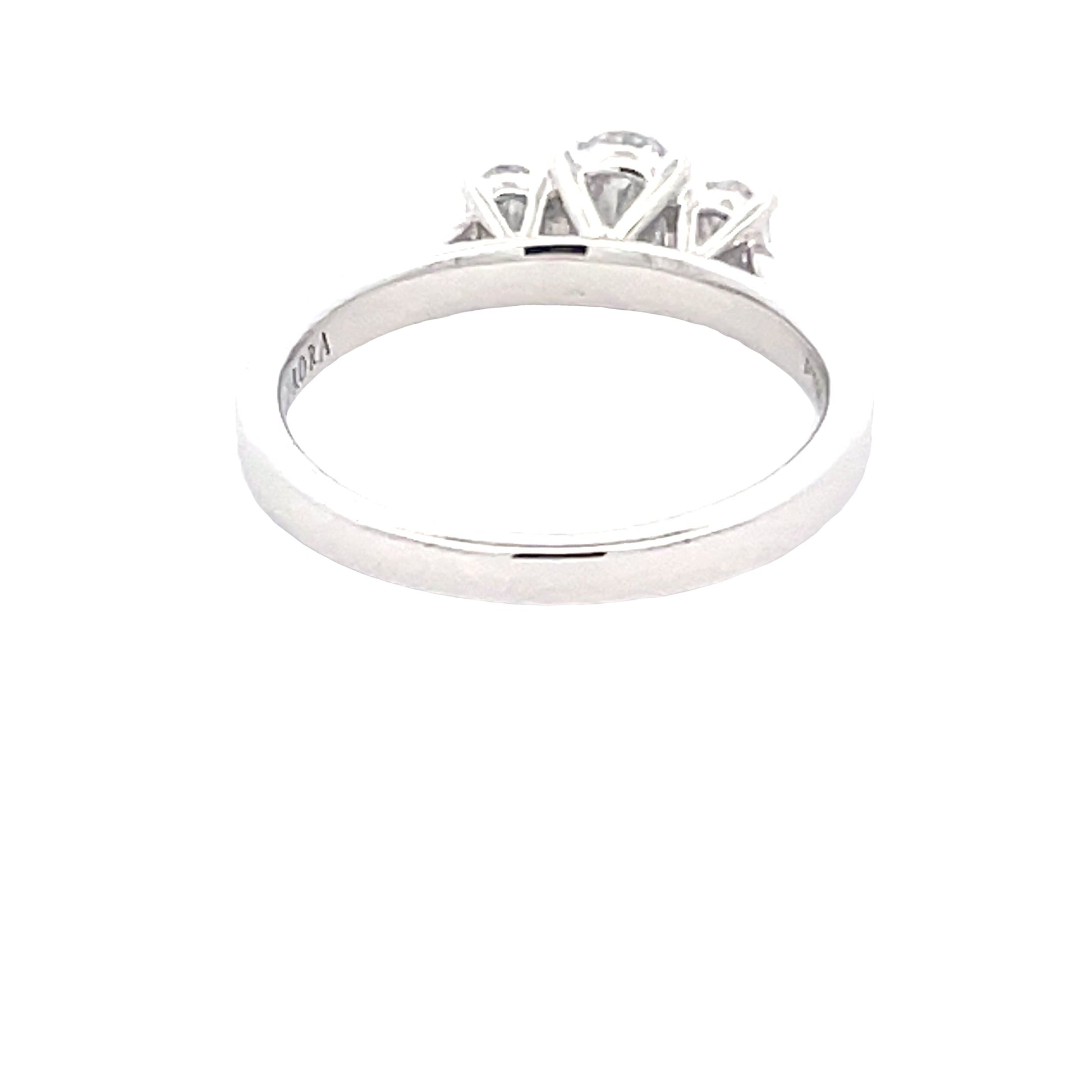 Platinum Aurora Oval Shaped Diamond 3 stone ring - 0.82cts Gardiner Brothers