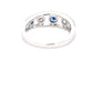 Round Sapphire and round brilliant cut diamond fancy style dress ring  Gardiner Brothers   