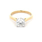 Yellow Gold Round Brilliant cut diamond solitaire ring - 1.51cts Gardiner Brothers