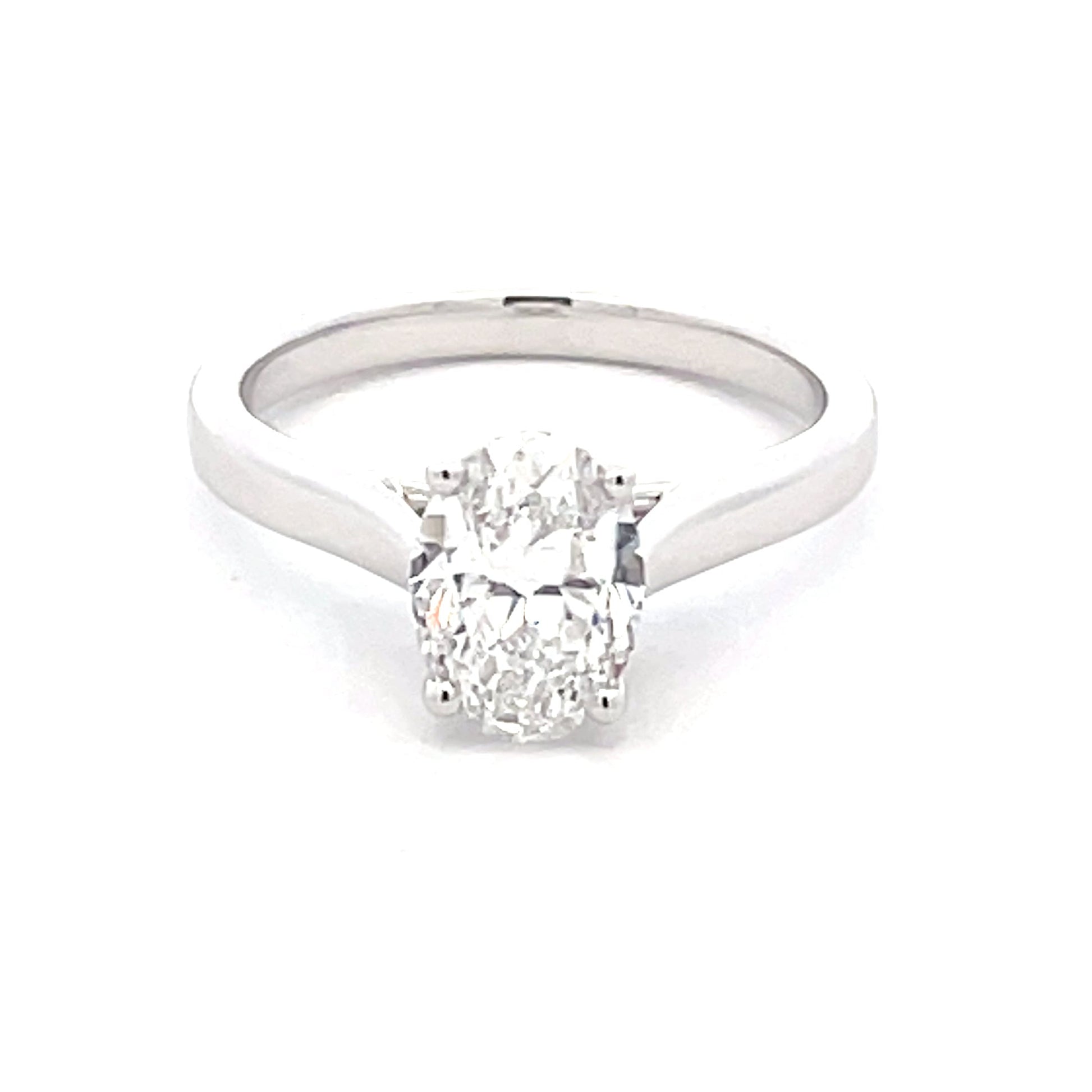 Oval Shaped Diamond Solitaire Ring - 1.55cts Gardiner Brothers