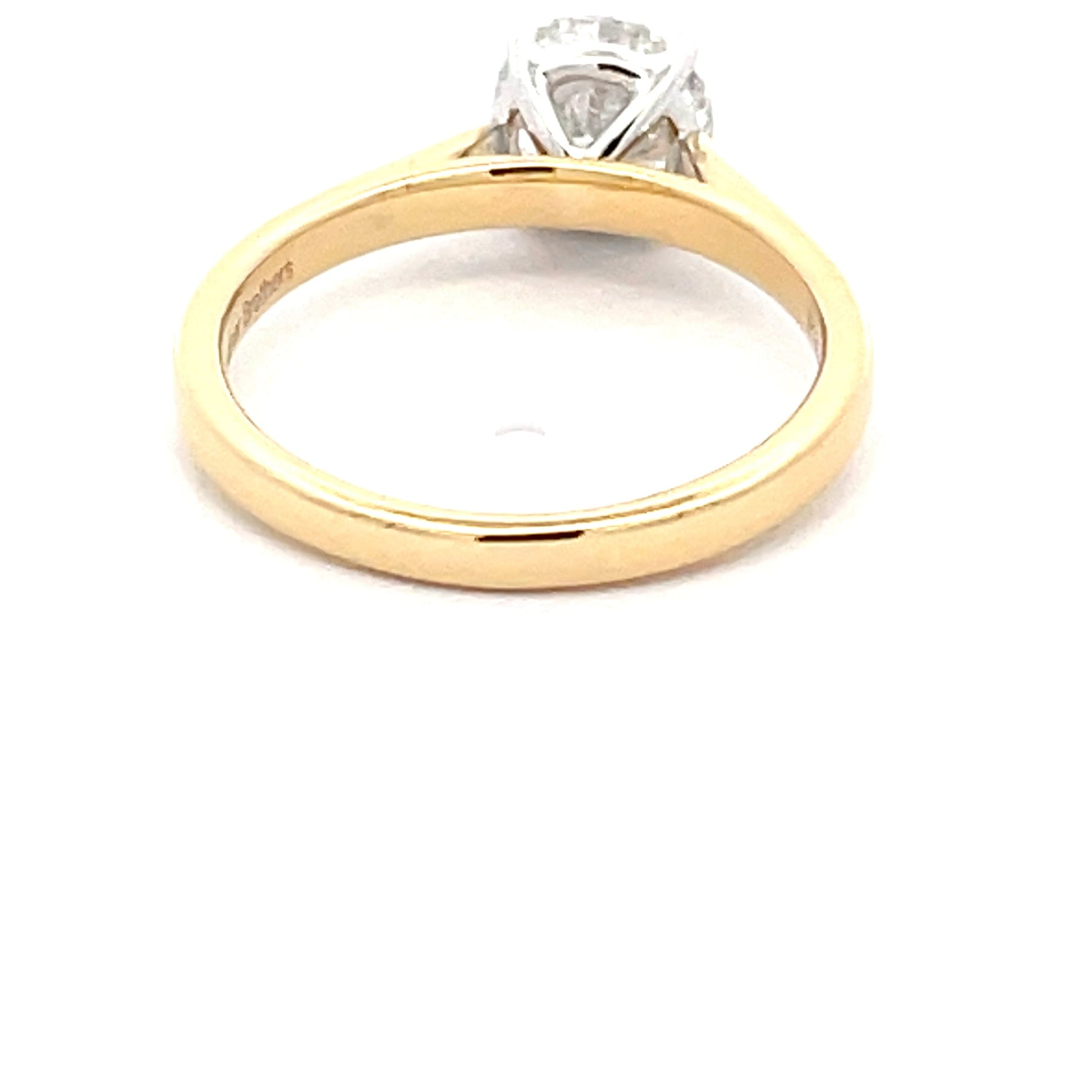 Yellow Gold Round Brilliant Cut Diamond Solitaire Ring - 1.20cts Gardiner Brothers