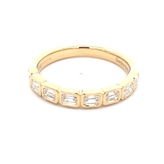 Emerald cut diamond 8 stone eternity style ring  Gardiner Brothers   