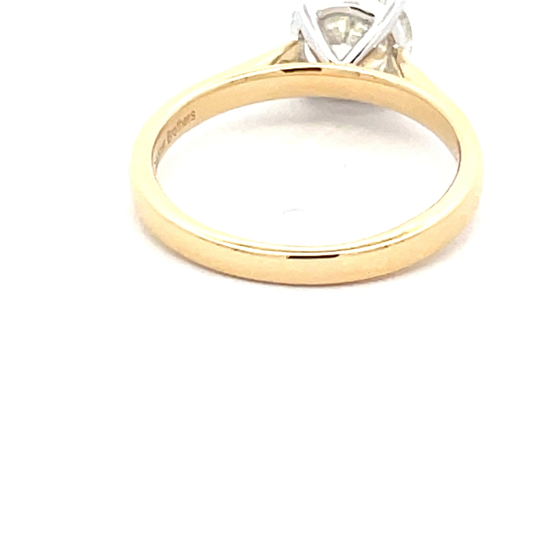 Yellow Gold Round Brilliant Cut Diamond Solitaire Ring - 1.57cts Gardiner Brothers