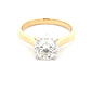 Yellow Gold Round Brilliant Cut Diamond Solitaire Ring - 1.57cts Gardiner Brothers