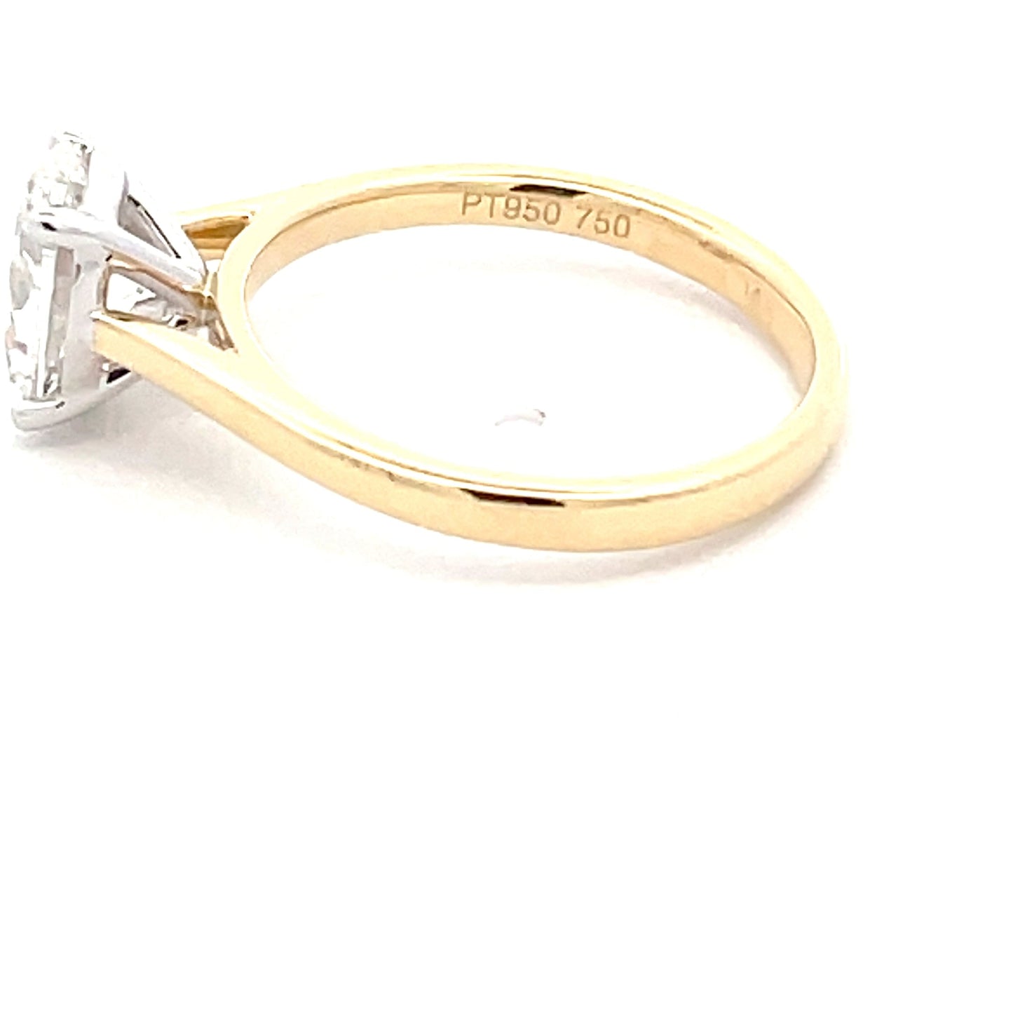Yellow Gold Oval Shaped Diamond Solitaire Ring - 1.51cts Gardiner Brothers
