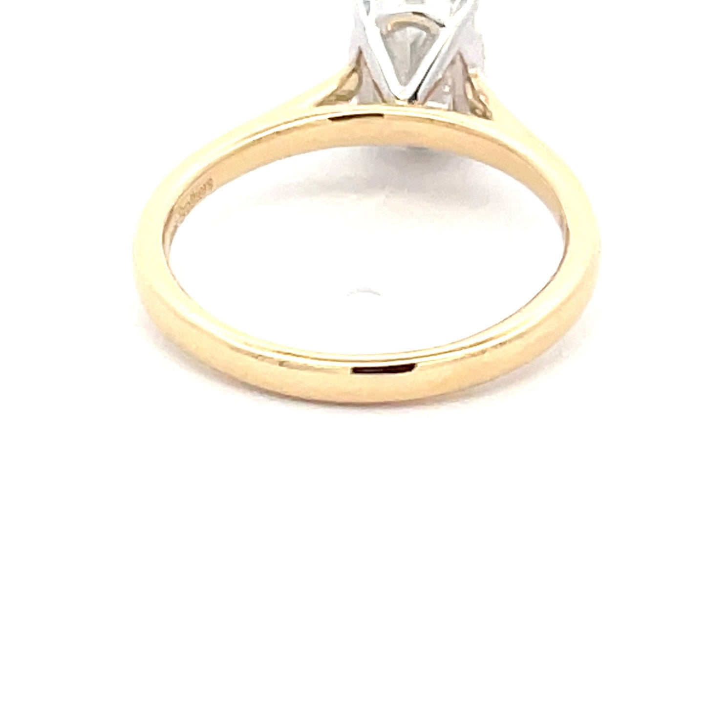 Yellow Gold Oval Shaped Diamond Solitaire Ring - 1.51cts Gardiner Brothers