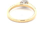 Oval Shaped Diamond Solitaire Ring with round brilliant cut diamond set shoulders - 1.28cts  Gardiner Brothers   