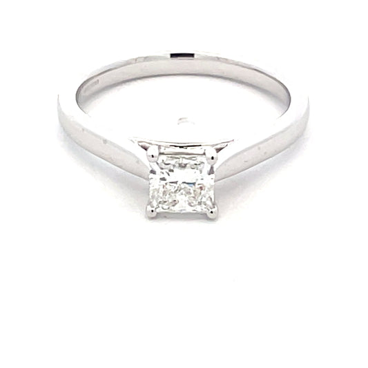 Platinum Princess Cut Diamond Solitaire Ring - 0.70cts Gardiner Brothers