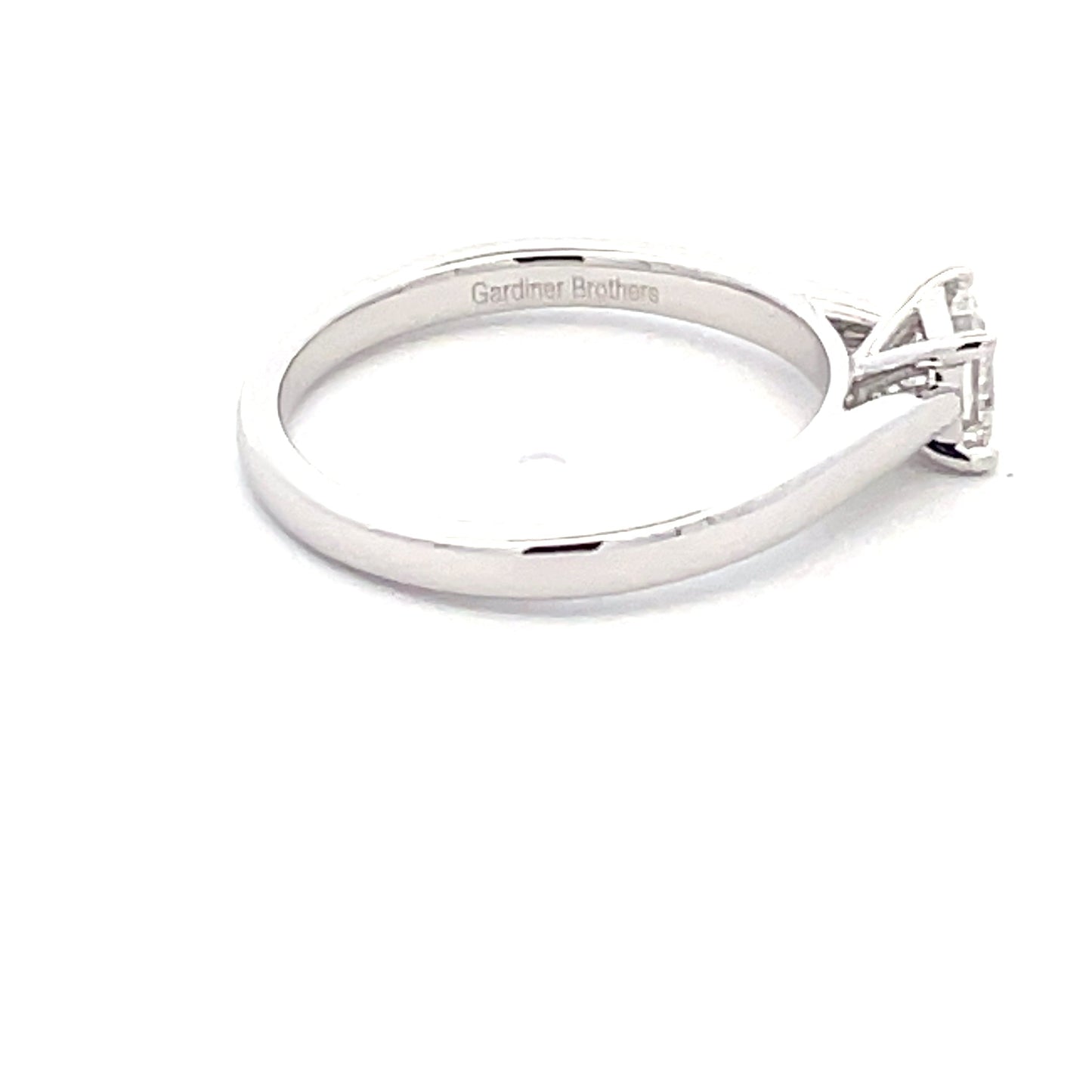 Platinum Princess Cut Diamond Solitaire Ring - 0.50cts Gardiner Brothers