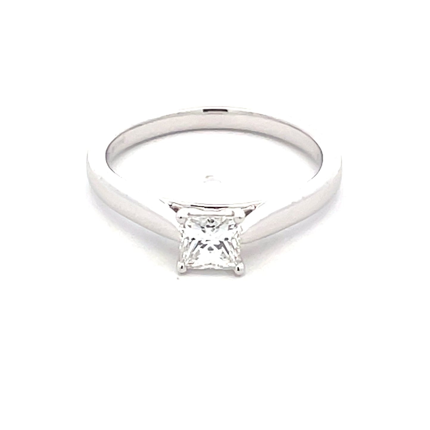 Platinum Princess Cut Diamond Solitaire Ring - 0.50cts Gardiner Brothers