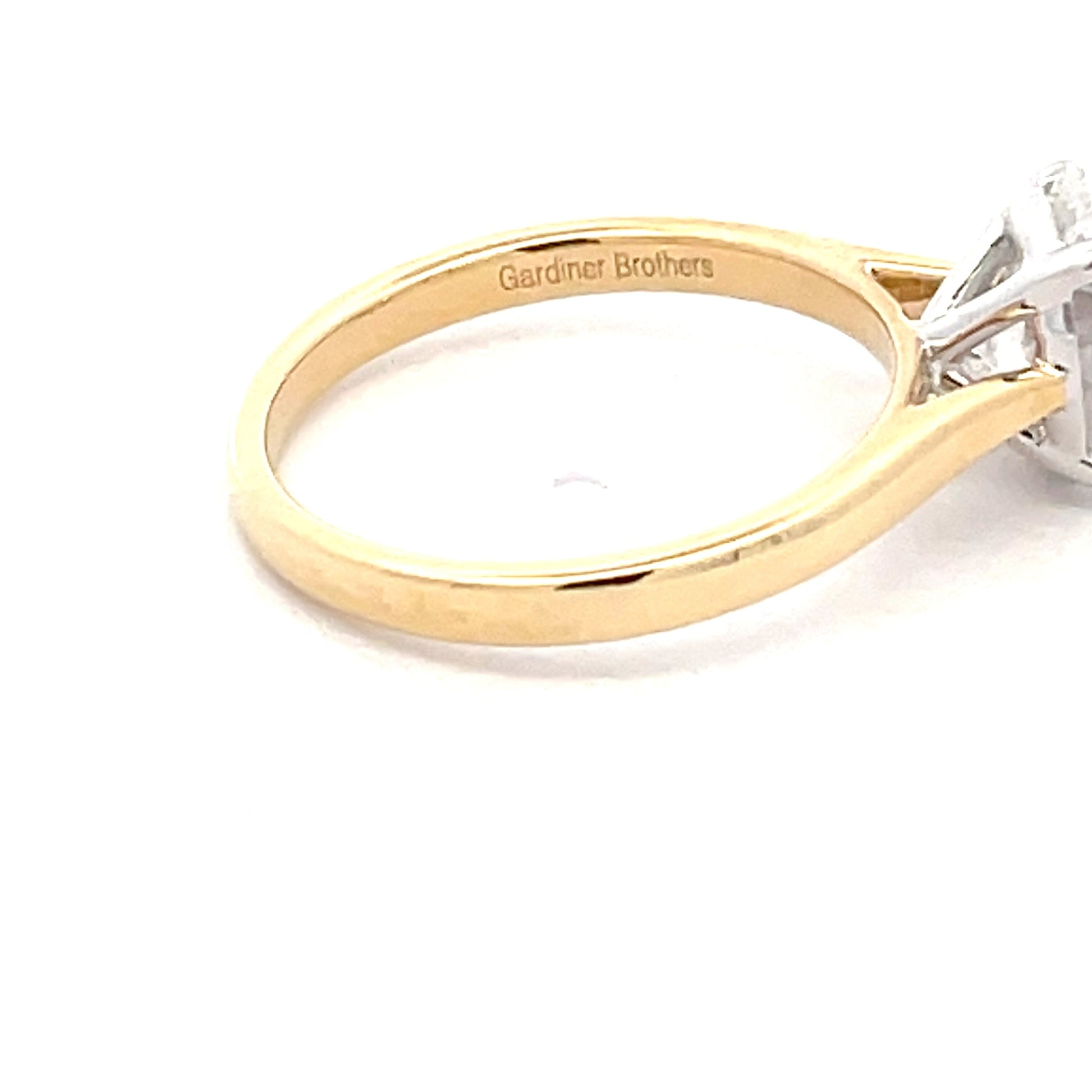 Yellow Gold Oval Shaped Diamond Solitaire Ring - 1.51cts Gardiner Brothers