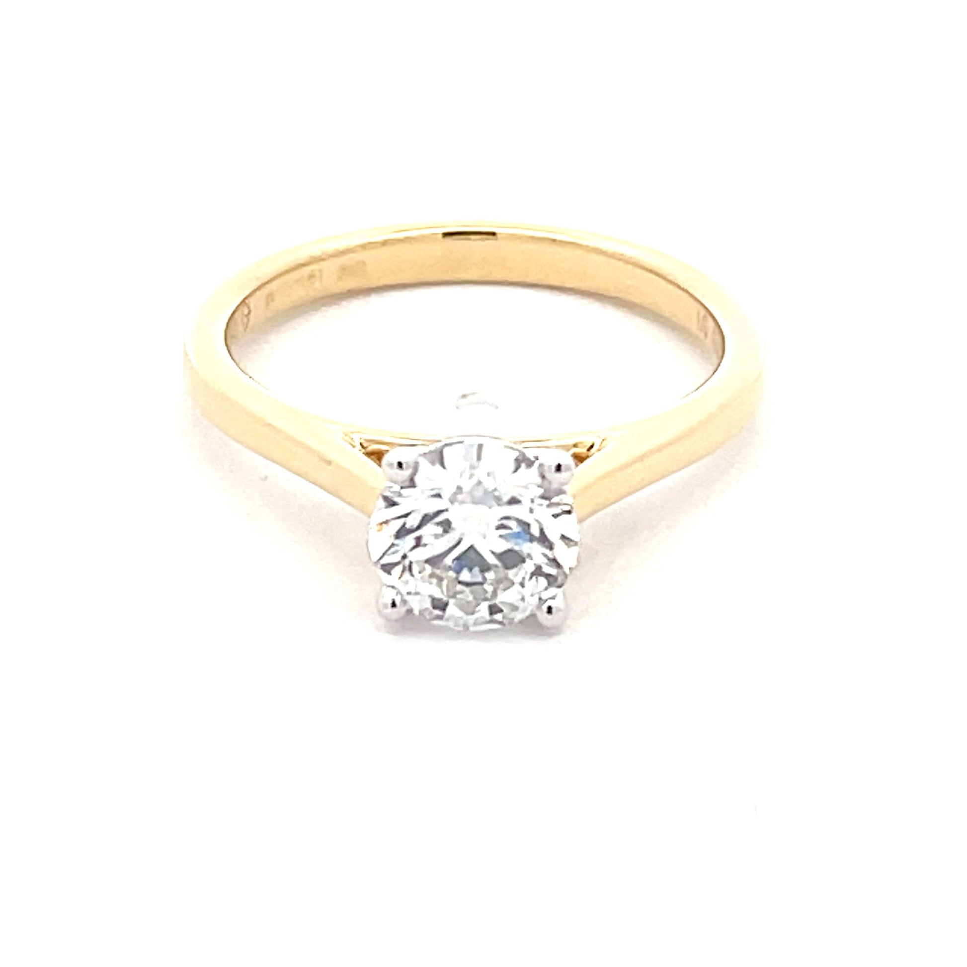 Lab Grown Round Brilliant cut diamond solitaire ring - 1.12cts  Gardiner Brothers   