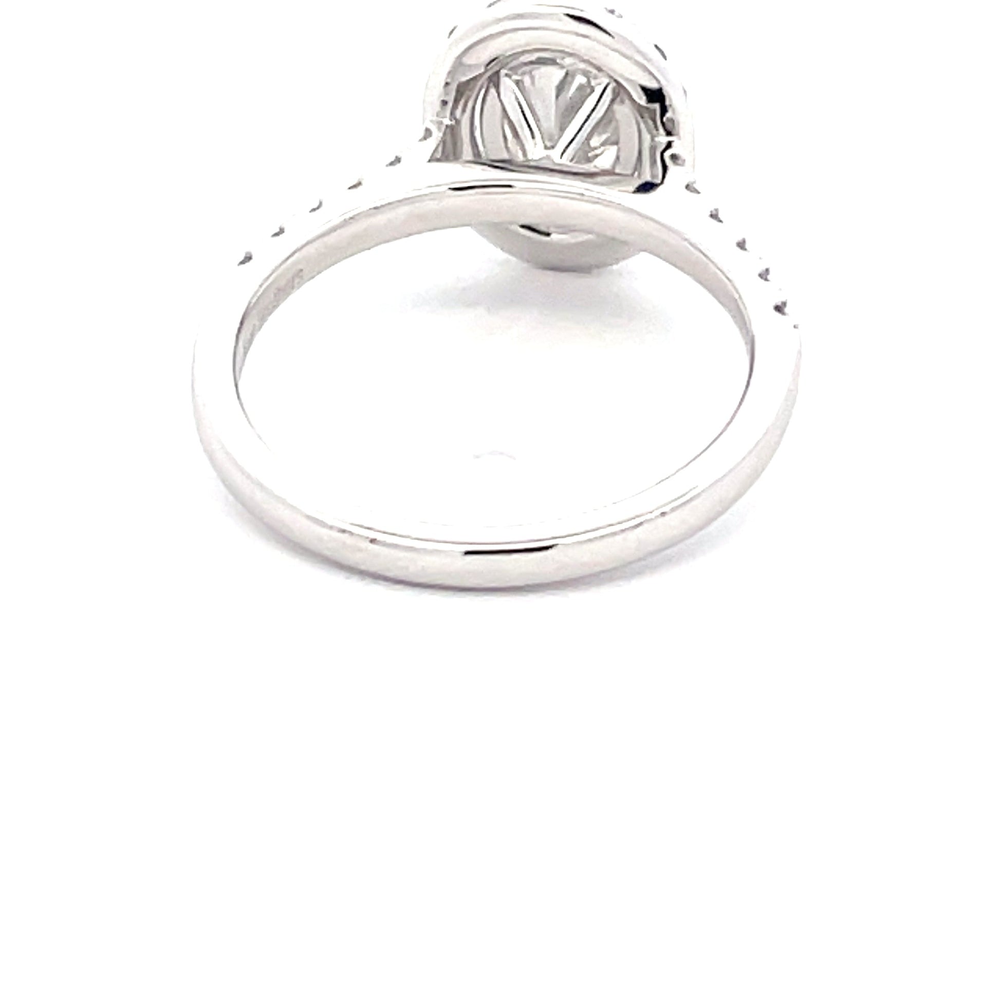 Platinum Oval Shaped Diamond Halo Cluster Style Ring - 1.52cts Gardiner Brothers