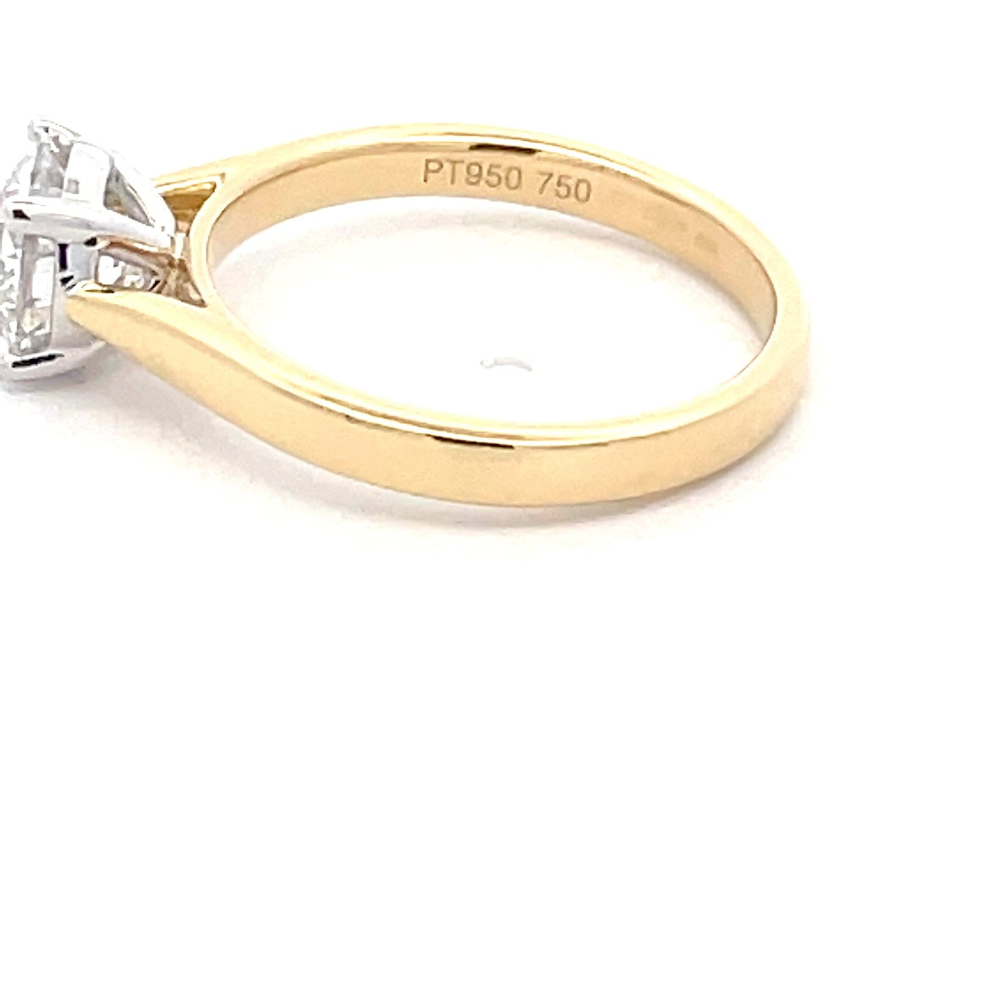 Yellow Gold Round Brilliant Cut Diamond Solitaire Ring - 1.20cts Gardiner Brothers