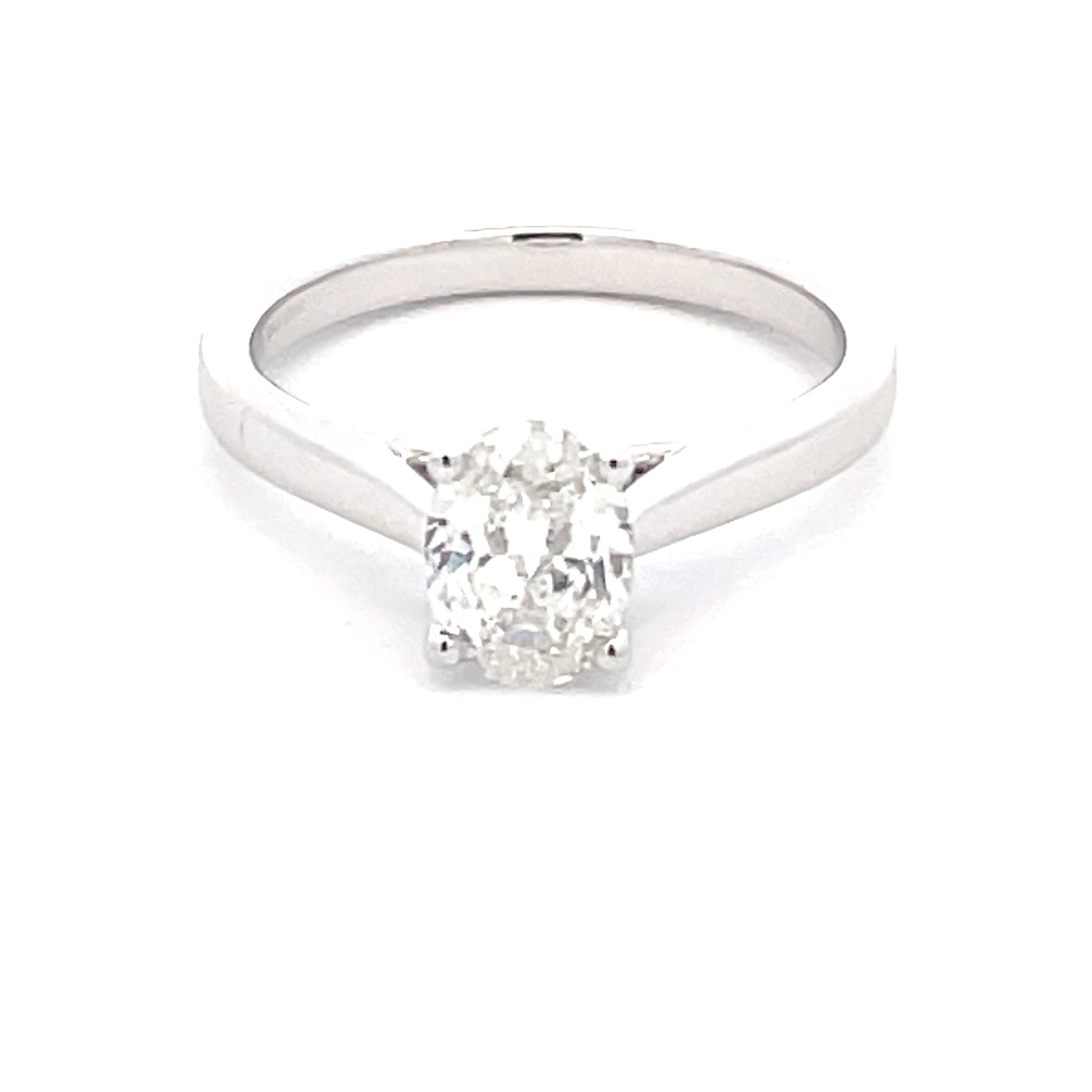 Oval Shaped Diamond Solitaire Ring - 0.90cts  Gardiner Brothers   