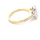 Yellow Gold Cushion Shaped Diamond Halo Cluster Style Ring - 2.07cts Gardiner Brothers