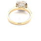 Yellow Gold Cushion Shaped Diamond Halo Cluster Style Ring - 2.07cts Gardiner Brothers