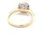 Yellow Gold Cushion Shaped Diamond Halo Cluster Style Ring - 1.51cts Gardiner Brothers