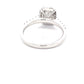 Platinum Radiant Cut Diamond Halo Cluster Style Ring - 1.17cts Gardiner Brothers