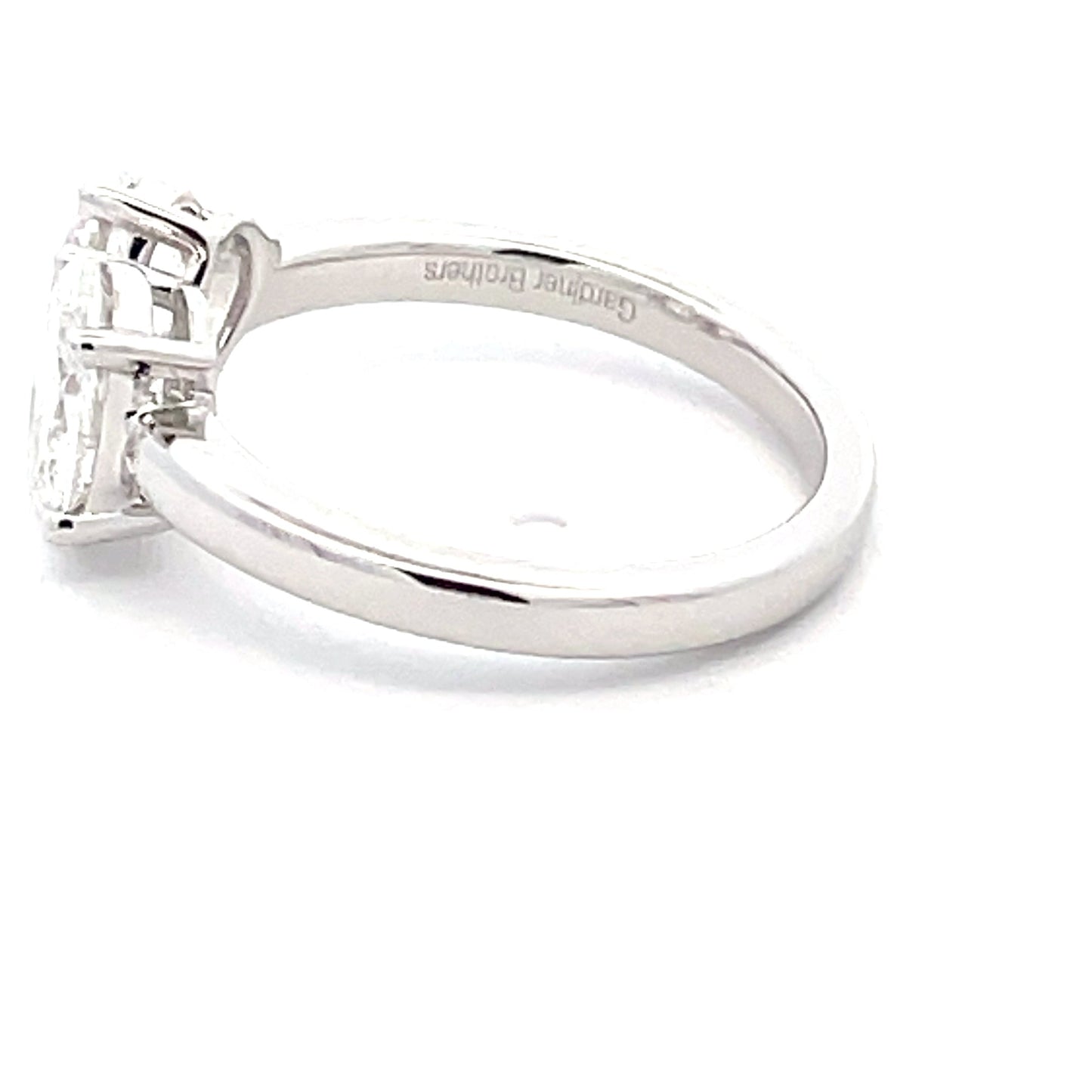 Platinum Oval and Pear Shaped Diamond "Toi et Moi" ring - 2.01cts Gardiner Brothers