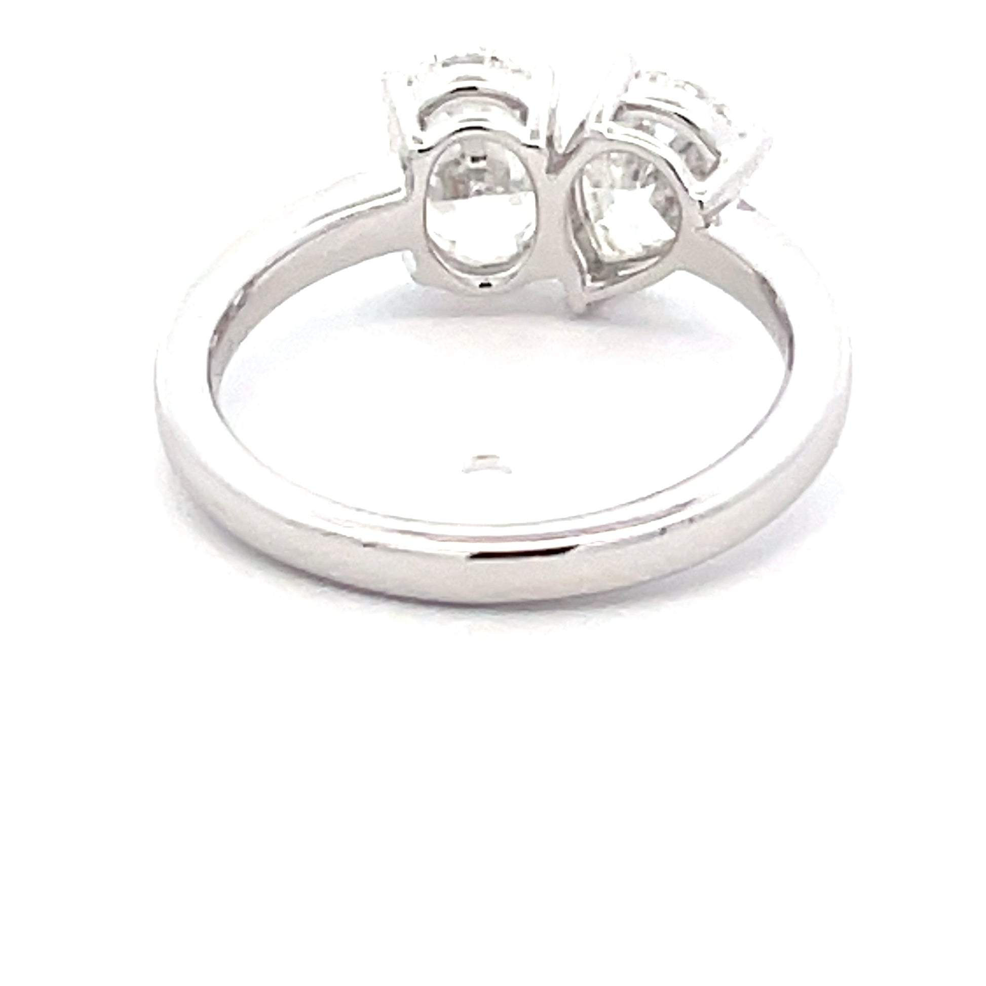 Platinum Oval and Pear Shaped Diamond "Toi et Moi" ring - 2.01cts Gardiner Brothers