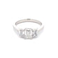 Lab Grown Emerald Cut Diamond 3 Stone Ring - 1.21cts  Gardiner Brothers   