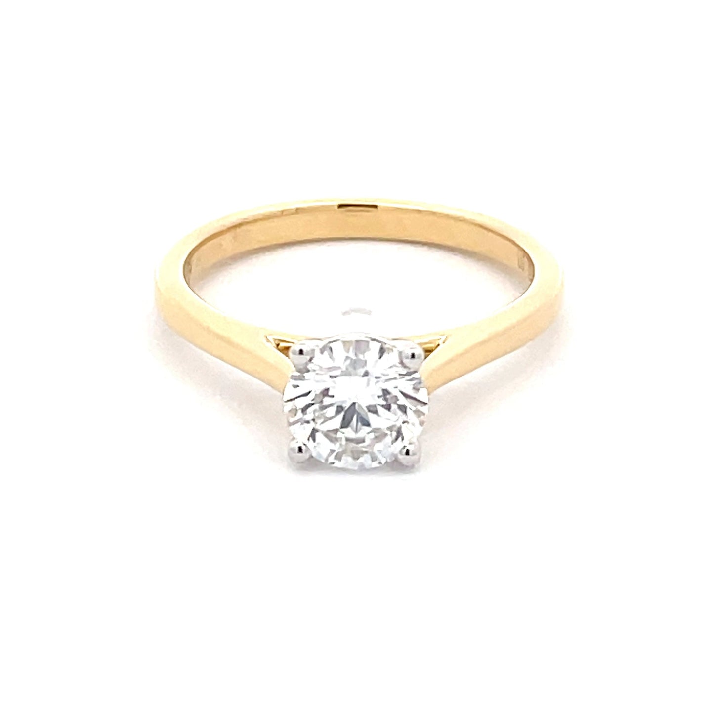 Lab Grown Round Brilliant Cut Diamond ring - 1.00ctys  Gardiner Brothers   