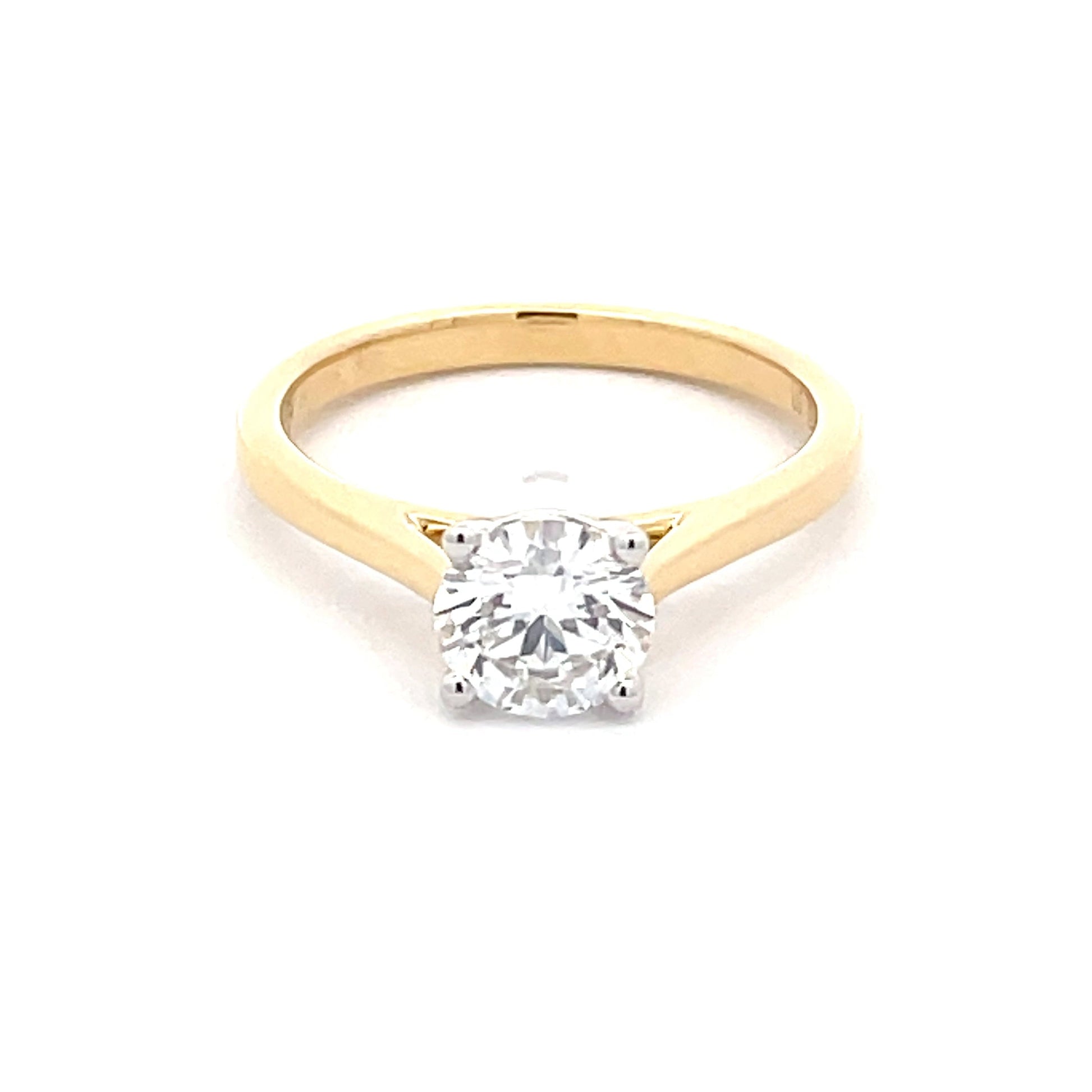 Lab Grown Round Brilliant Cut Diamond ring - 1.00ctys  Gardiner Brothers   