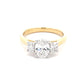 Lab Grown Oval Shaped Diamond 3 Stone ring - 1.41cts  Gardiner Brothers   