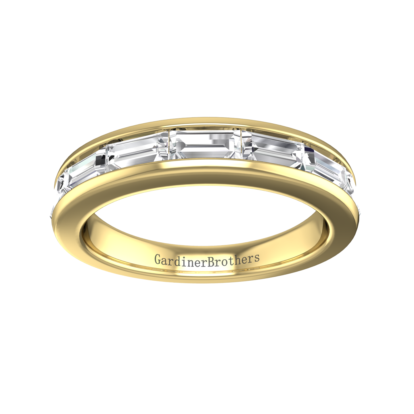 Baguette Cut Diamond Wedding Band  gardiner-brothers   