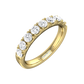 Round Brilliant Cut Mirco Claw Set 9 stone Wedding Band  Gardiner Brothers 18ct Yellow Gold 0.50cts 