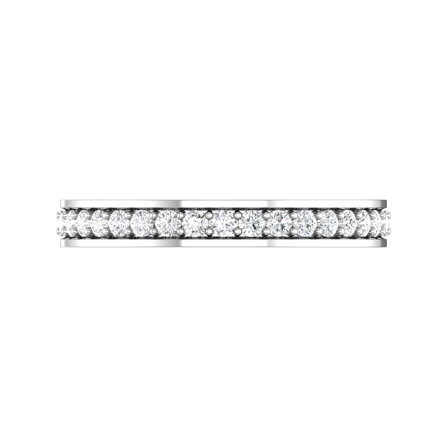 Diamond Set Pavé Style Wedding Band  gardiner-brothers   