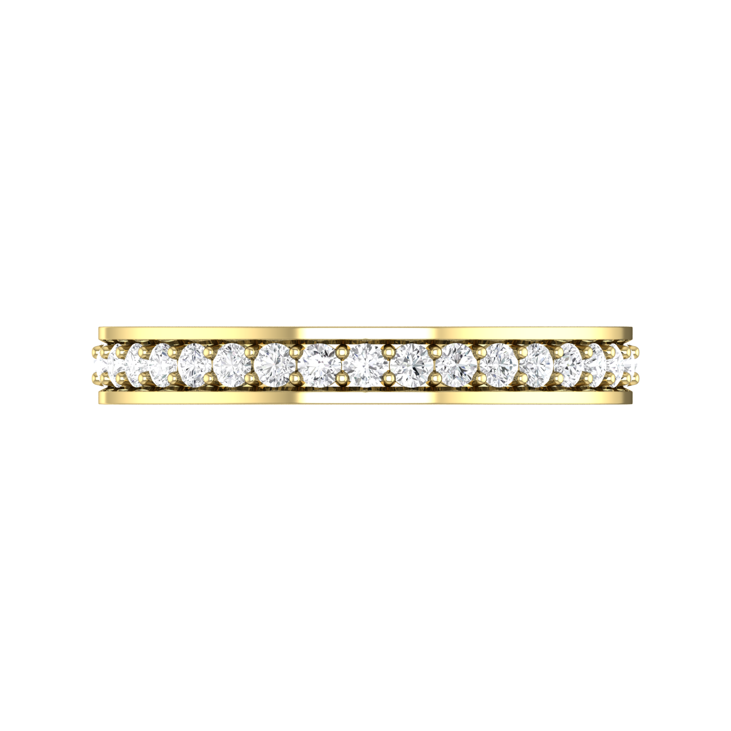 Diamond Set Pavé Style Wedding Band  gardiner-brothers   